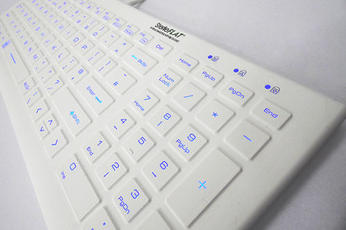 Medizinische Tastatur / Silikon - SF20BL - SterileFLAT - USB / mit Hintergrundbeleuchtung / hermetisch