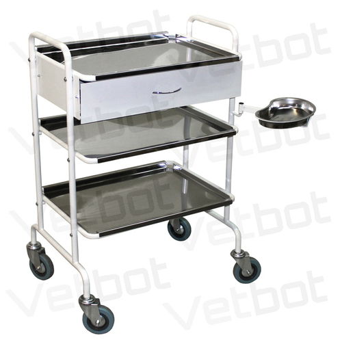Wagen für Tierarztpraxis - SMm-3 - Vetbot - für Instrumente / Mehrzweck / Edelstahl
