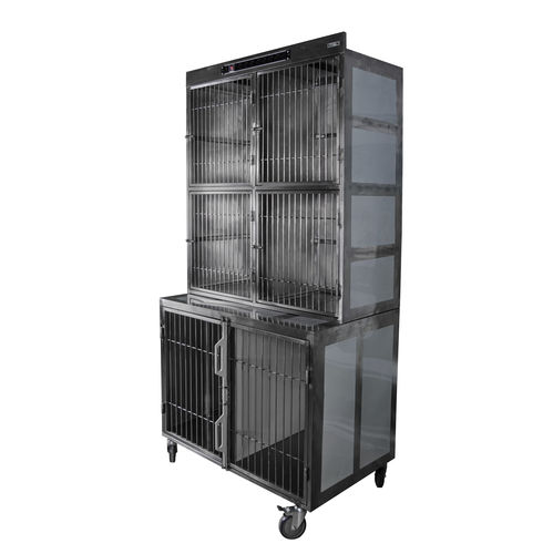 Tierkäfig für Hunde - 80350 - Vetbot - modular / 6 Abteile / Edelstahl