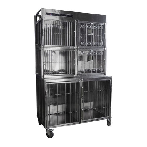 Tierkäfig für Katzen - 80422 - Vetbot - für Hunde / 6 Abteile / Edelstahl