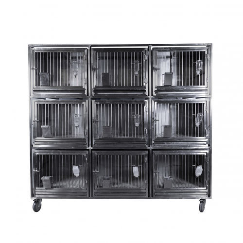 Tierkäfig für Kaninchen - CL-1270 - Vetbot - modular / Edelstahl