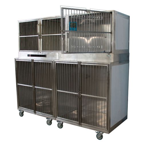 Tierkäfig für Hunde - 80518 - Vetbot - modular / 5 Abteile / zwei Brücken