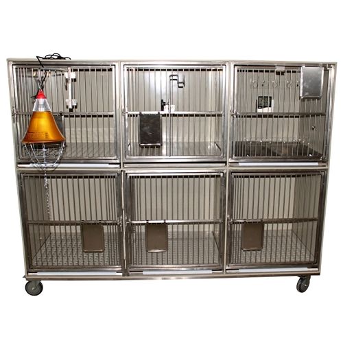 Tierkäfig für Hunde - №80529  - Vetbot - modular / 6 Abteile / Polypropylen