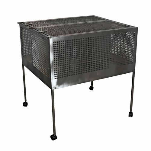 Tierkäfig für Mäuse - №80540 Module of 2 cages from a grid for rodents  - Vetbot - 2 Abteile / Edelstahl