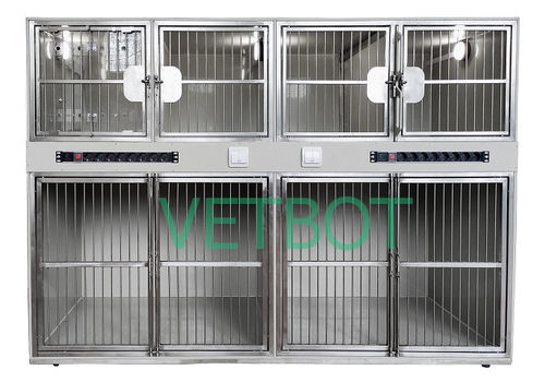 Modularer Tierkäfig - №80595  - Vetbot - Polypropylen / mit Laufrad