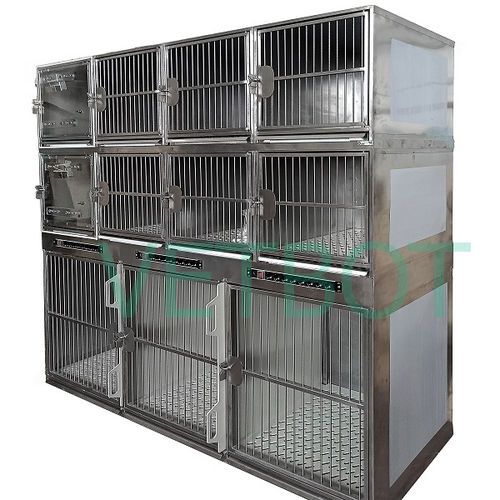 Tierkäfig für Katzen - №80608 - Vetbot - für Hunde / modular / Edelstahl