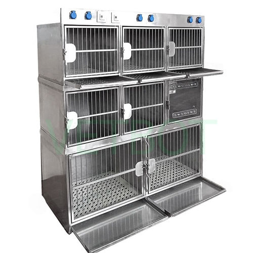 Tierkäfig für Katzen - №80618.1 - Vetbot - für Hunde / modular / Edelstahl