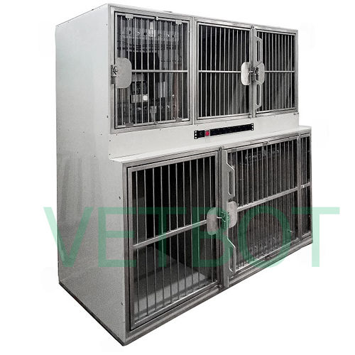 Modularer Tierkäfig - №80621 - Vetbot - Polypropylen / mit Laufrad