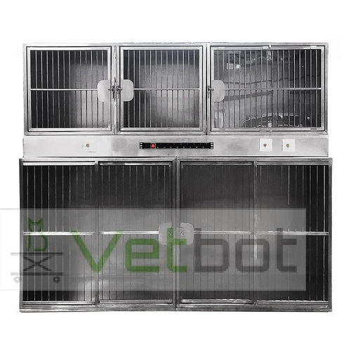 Modularer Tierkäfig - №80518.1 - Vetbot - Edelstahl