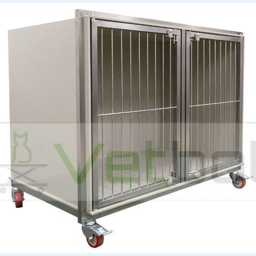 Tierkäfig für Hunde -  VST  - Vetbot - modular / Edelstahl / Polypropylen