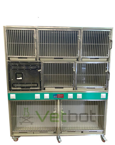 Tierkäfig für Katzen -   VST-7  - Vetbot - für Hunde / modular / Edelstahl