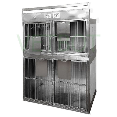 Tierkäfig für Katzen - №80328.2  - Vetbot - für Hunde / modular / Edelstahl
