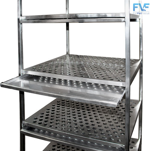 Halter für Tierkäfige - 1342CL - Vetbot - Lager / mobil / auf Rollen