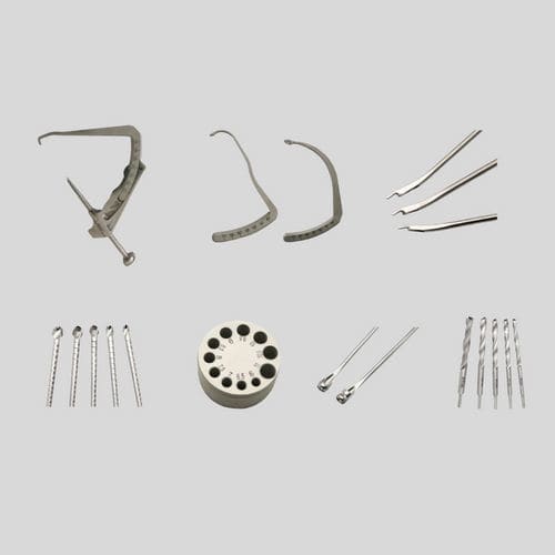 Instrumentenset / Rekonstruktion des vorderen Kreuzbandes - Tulpar Medical - zur Rekonstruktion des hinteren Kreuzbandes