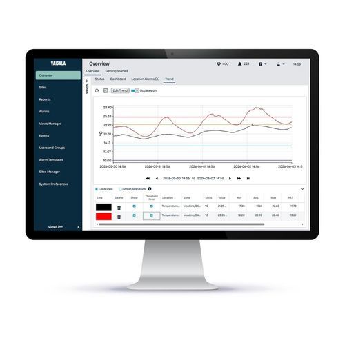Medizinische Software - viewLinc - Vaisala - für Umweltanalyse / Steuerung / Reporting