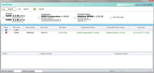 Medizinisches Software-Modul - Loader - Medima - für Infusionspumpen / webbasiert