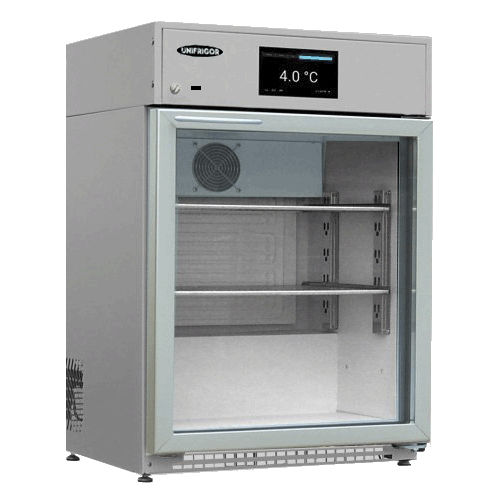 Medizinischer Kühlschrank - M-VPV 140 IoTty  - unifrigor - vertikal / 1 Tür / mit Glastür