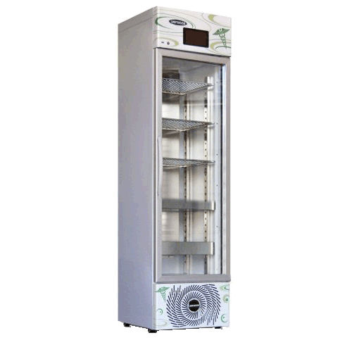 Medizinischer Kühlschrank - M-VPV 460 IoTty - unifrigor - vertikal / 1 Tür / mit Glastür