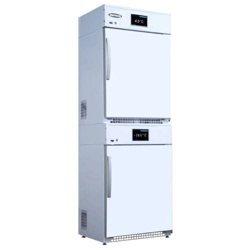 Medizinischer Kühlschrank - M-COMBI 280 AP+AP IoTty - unifrigor - vertikal / mit 2 Türen / Edelstahl