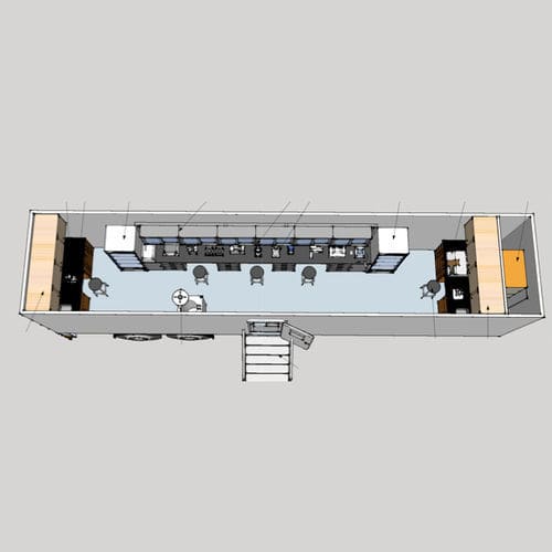 Mobile Krankenstation / Labor - (40′ (12M)) - Mobile Healthcare Facilities - LKW