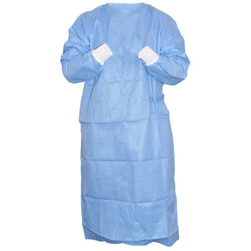 OP-Kittel / unisex - PA073ST - MDDI - Medi Dent Disposable International - L / steril / blau