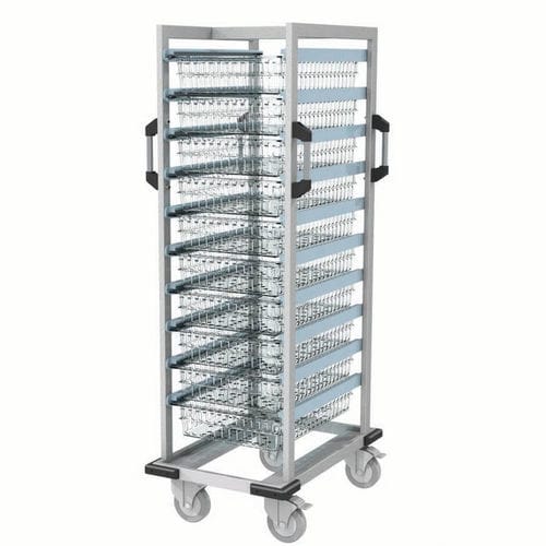 Medizinischer Wagen - IMCT110 - IntraSpace - Mehrzweck / für Transport / mit Korb