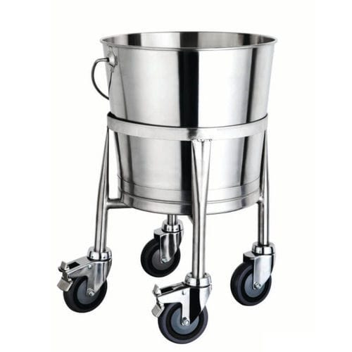 Schalenhalter zur Montage auf Rollwagen - IMSST- BUCKET - IntraSpace - Edelstahl