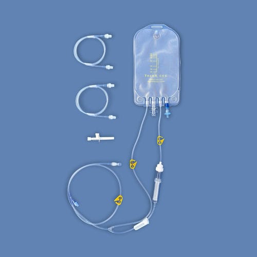 Infusionsset für Eigenbluttherapie - TECNO3CCC - TEC773 - Tecnoline - Polyvinylchlorid / mit Y-Verbinder / mit Filter zur Vorbeugung von Partikel-Kontaminationen