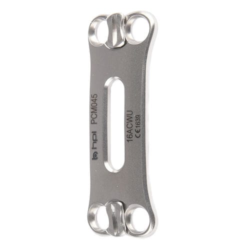 HWS-Arthrodeseplatte - MORPHO - H.P.I. Medical - mit Verriegelung / Metall / 1 Ebene