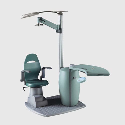Ophthalmische Arbeitsstation - ZERO - Meccanottica Mazza - mit Stuhl / mit Licht / kompakt