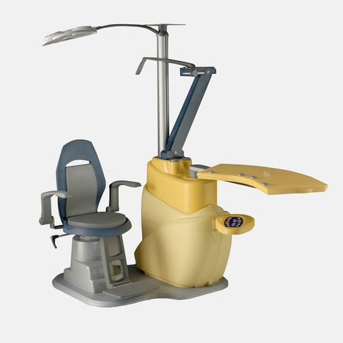 Ophthalmische Arbeitsstation - EDGE CO. - Meccanottica Mazza - zur Kontrolle / mit Stuhl / mit Licht