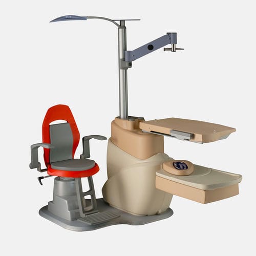 Ophthalmische Arbeitsstation - EDGE CL. CO. - Meccanottica Mazza - zur Kontrolle / mit Stuhl / mit Licht