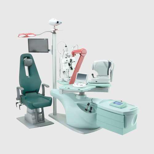 Ophthalmische Arbeitsstation - FLY - Meccanottica Mazza - zur Kontrolle / mit Stuhl / mit Licht