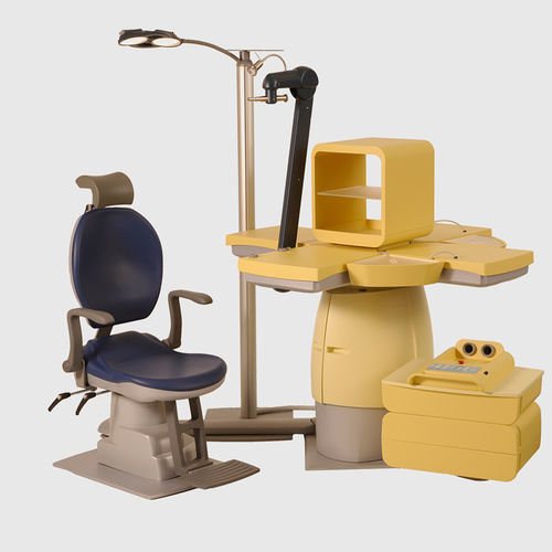 Ophthalmische Arbeitsstation - 9980 - Meccanottica Mazza - zur Kontrolle / mit Stuhl / mit Regal