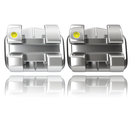 Orthodontie Bracket / Metall - Legend - GC Orthodontics - selbstabklemmend / Keramik / Twin