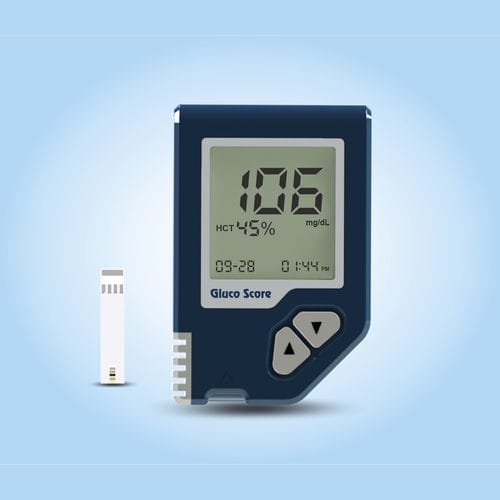 Automatisches Blutzuckermessgerät - Gluco Score - Sensa Core Medical Instrumentation Pvt. Ltd. - Hämatokrit