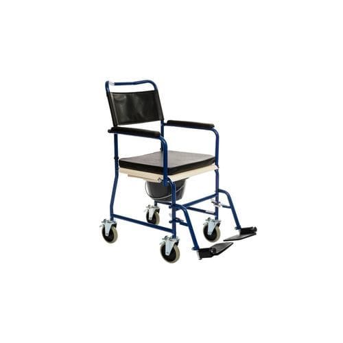 Garderobenstuhl für Erwachsene - ALT-1200  - Alerta Medical - mit Armlehnen / mit Eimer / auf Rollen