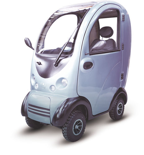 Elektrisches Elektromobil - the cabin car - Scooterpac - mit 4 Rädern / mit Kabine