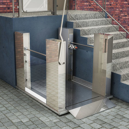 Rollstuhl-Plattformlift - MB QUATTRO - Herkules Liftwerk - für Gebäude