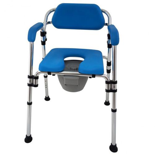 Duschstuhl mit Armlehnen - HT2093Y-BL - Forever Young Enterprise - mit Rückenlehne / höhenverstellbar / Toiletten