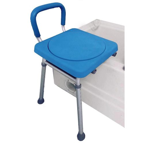 Duschstuhl mit Armlehnen - HB7080-BL - Forever Young Enterprise - Dreh / höhenverstellbar