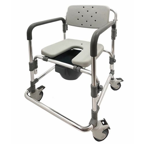 Duschstuhl - HT6062-GR - Forever Young Enterprise - mit Armlehnen / Toilette / mit Rückenlehne