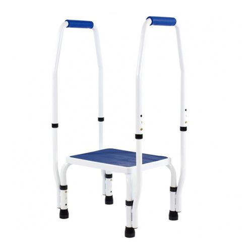 Stufentritt mit 1 Stufe - HP4007H-BL - Forever Young Enterprise - rutschfest / mit Handlauf