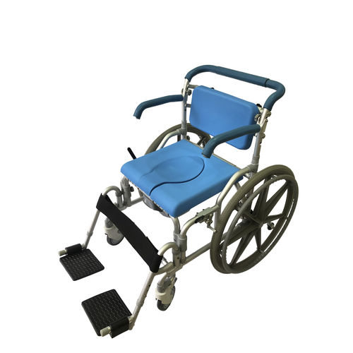 Garderobenstuhl mit Armlehnen - HS6667-BL - Forever Young Enterprise - auf Rollen / mit Fußstütze / für Übergewichtige