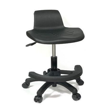 Laborstuhl - SL1-P - Sunjoy Enterprises - auf Rollen / ohne Rückenlehne / sattelförmig