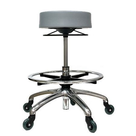 Laborhocker - STL1-A - Sunjoy Enterprises - höhenverstellbar / auf Rollen / schwarz