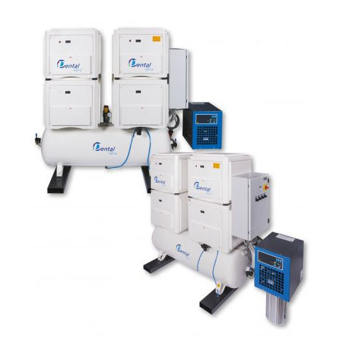 Medizinischer Luftkompressor - 200 SL C16 - Al.Con.Press. S.r.l. - für Dentallabor / für Fräsmaschinen / mit Lufttrockner