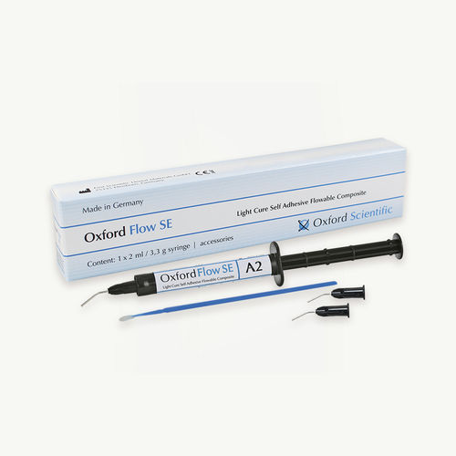 Zahnmedizinisches Material / Verbundwerkstoff - FLOW SE - First Scientific Dental Materials GmbH - zur Dentalrestaurierung / selbstklebend