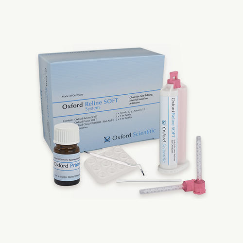Zahnmedizinisches Material / Silikon - RELINE SOFT - First Scientific Dental Materials GmbH - Acryl / zur Dentalrestaurierung