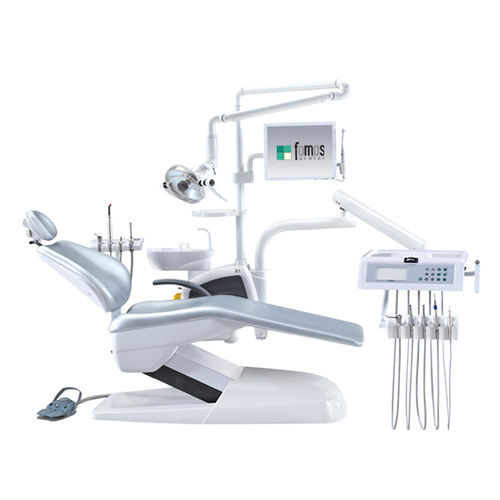 Dentaleinheit mit elektrisch bedientem Stuhl - FODE-X1 - Fomos Medical Instrument ltd. - mit Monitor / mit Instrumententräger / mit Licht